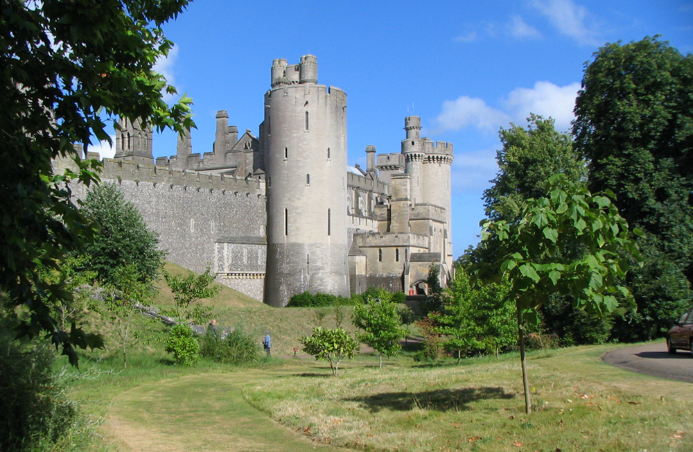 Arundel Castle from the gardens