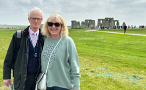 Jean and Karyn Lewis at Stonehenge
